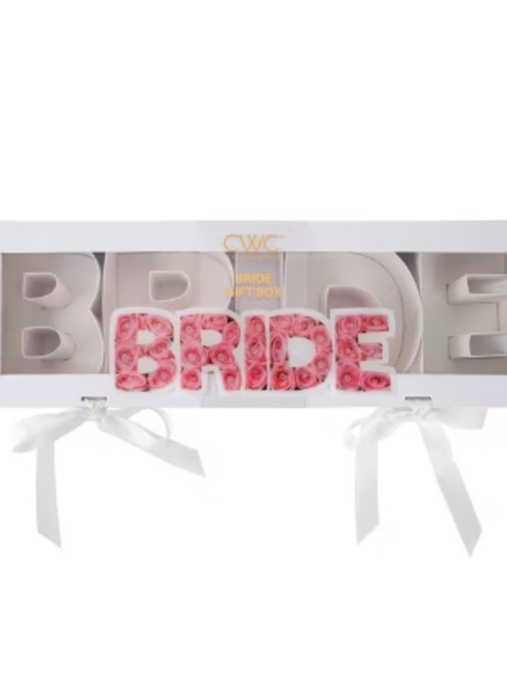 NWT CWC BRIDE Rose Gift Box Bridal Shower Bachelorette